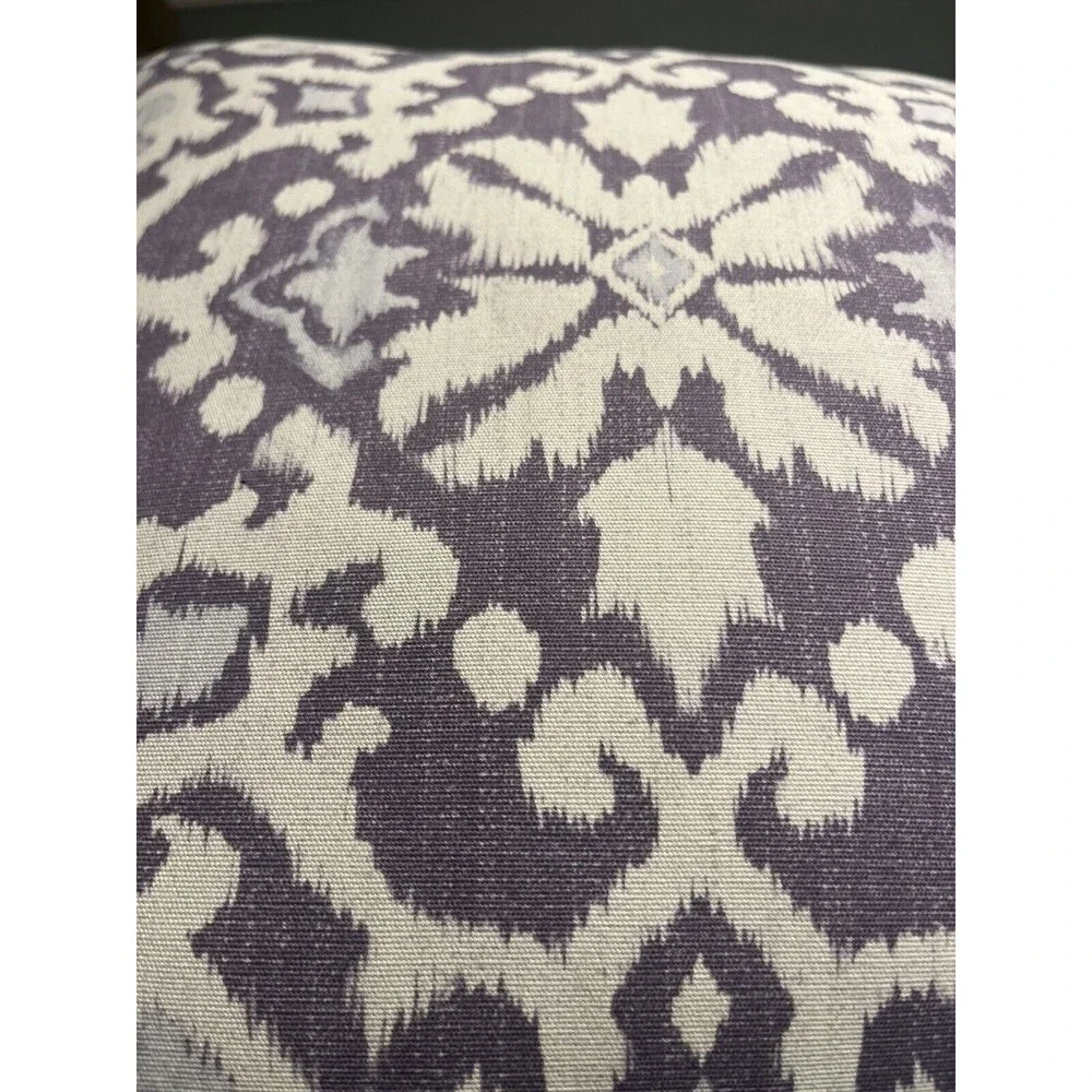 Pottery Barn Purple & White 20” Square Pillow Throw Bed